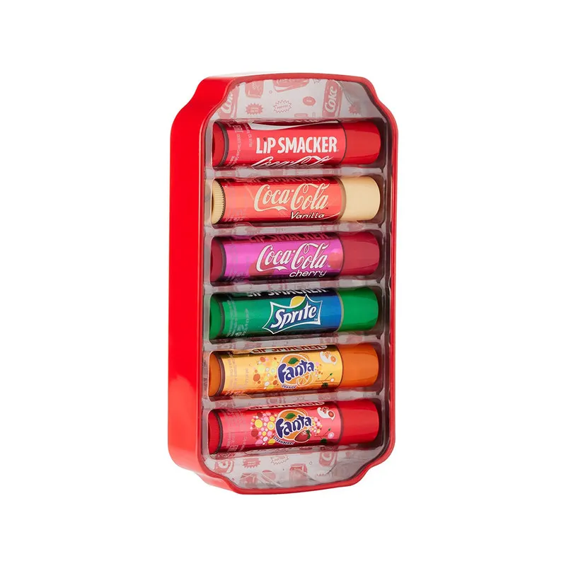 Lip Smacker Coca Cola Multipack & Gifting - Tin Box 6Pcs New