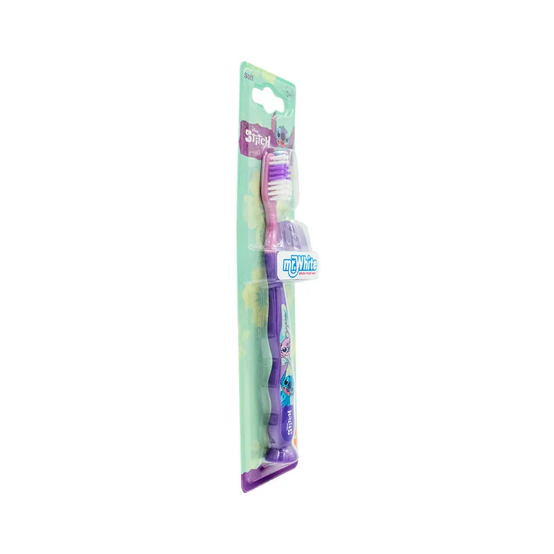 Mr.White Stitch Manual Toothbrush With Suction Cup