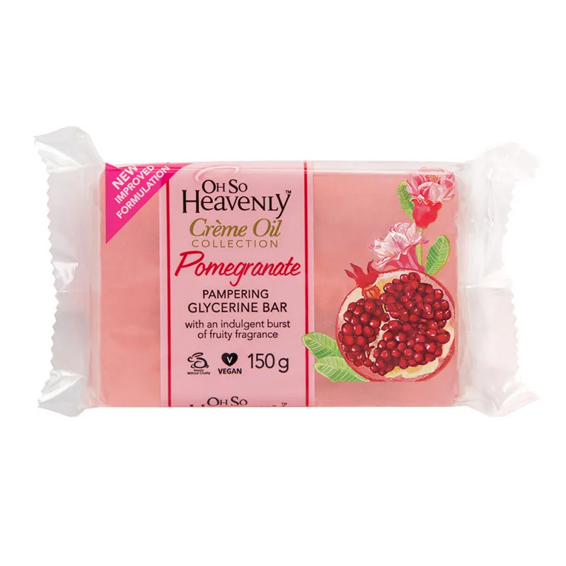 Oh So Heavenly Cr�me Oil Pomegranate Fragranced Glycerine Bar 150 gm