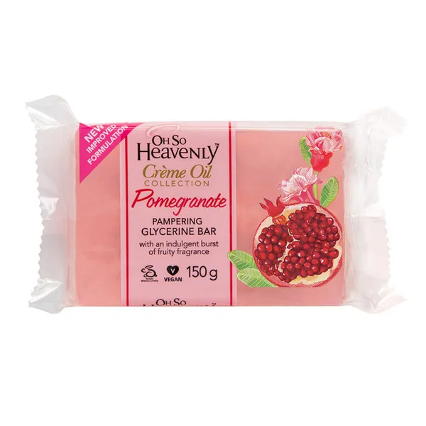 Oh So Heavenly Cr�me Oil Pomegranate Fragranced Glycerine Bar 150 gm