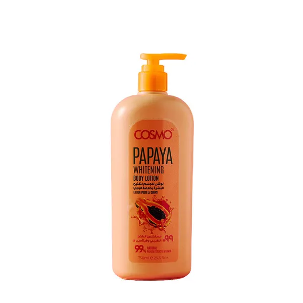 Cosmo Papaya Whitening Body Lotion 99% Natural 750ml with Pump