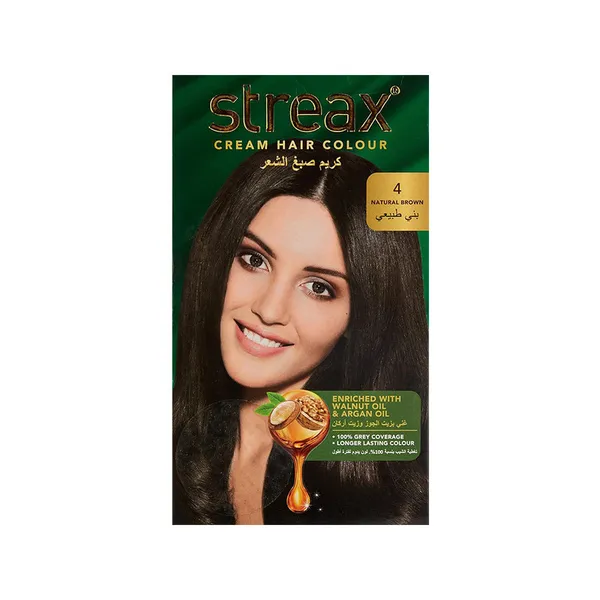 Streax Cream Hair Color - Natural Brown 4