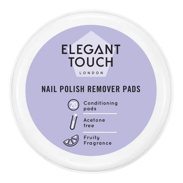 Elegant Touch Nail Polish Remover Pads 20`S