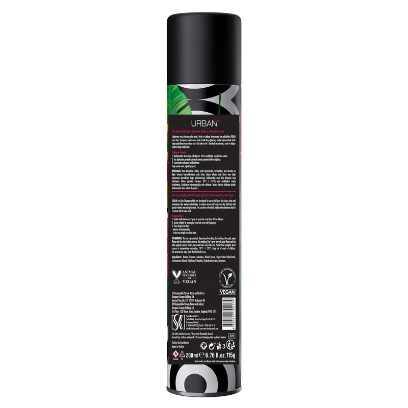 Urban Care It's So High Dry Shampoo Keratin Complex UV Filter -200ml