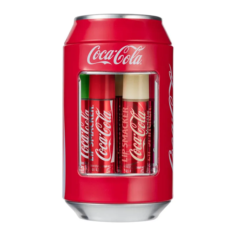 Lip Smacker Coca Cola Classic Can Tin Box 6 Pcs