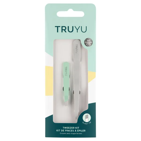 Qvs ( TRUYU ) Slant Tip Tweezers (+ Micro Tweezer)