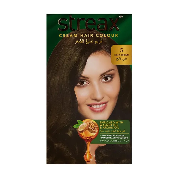 Streax Cream Hair Color - Light Brown 5