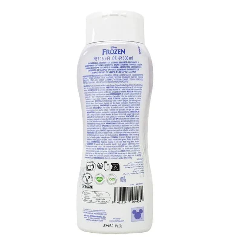 Air-Val Disney Frozen Shower Gel & Shampoo 2 in 1 500Ml