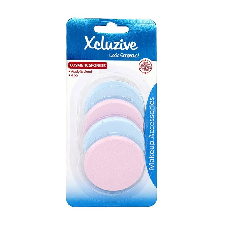 Xcluzive 4 Latex Cosmetic Sponges (Round)*
