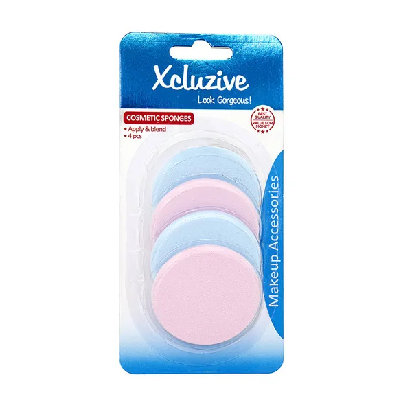 Xcluzive 4 Latex Cosmetic Sponges (Round)*