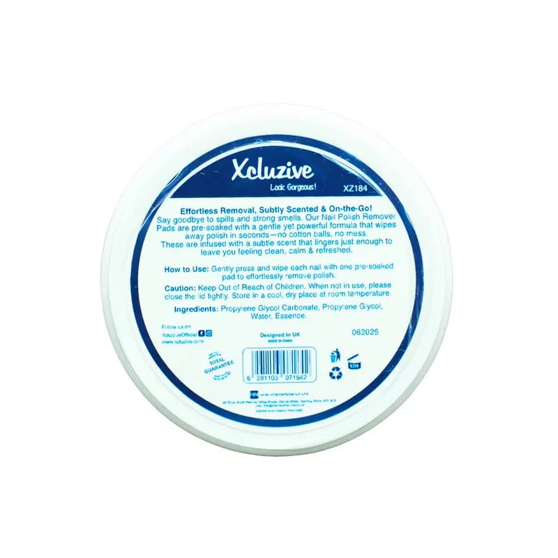 Xcluzive Nail Polish Remover Pads 32s Jasmine