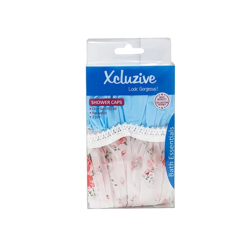 Xcluzive Shower Cap Reusable 2 pcs