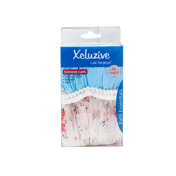 Xcluzive Shower Cap Reusable 2 pcs