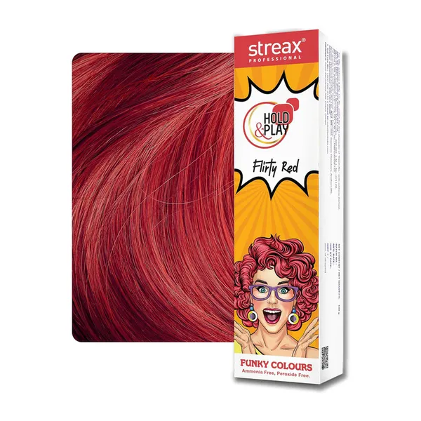 Streax Funky Clr Flirty Red 100 G