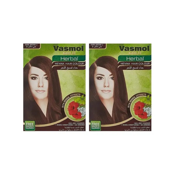 Vasmol Gold Herbal Henna - Db 6X10G Dual Pack