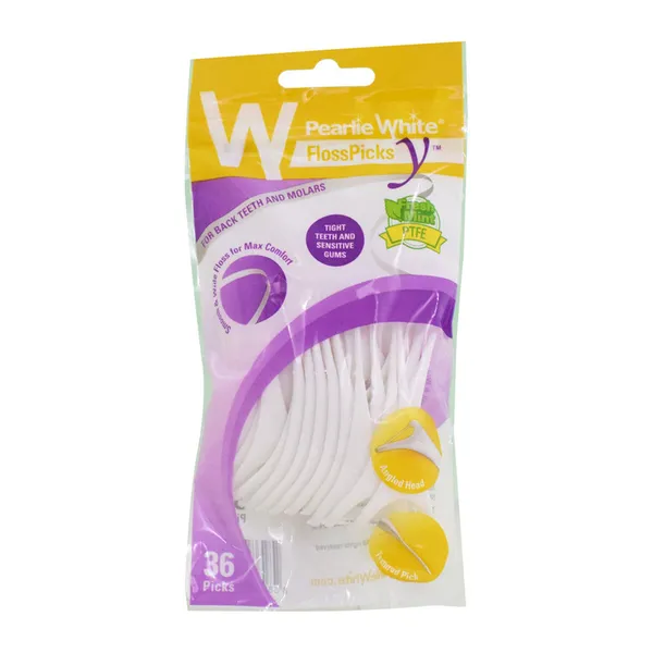 Pearlie White Floss Picks Y 36