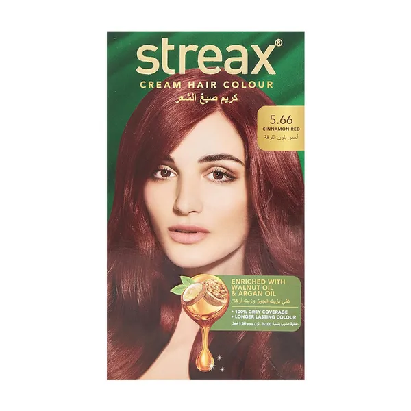 Streax Cream Hair Color - Cinnamon Red 5.66