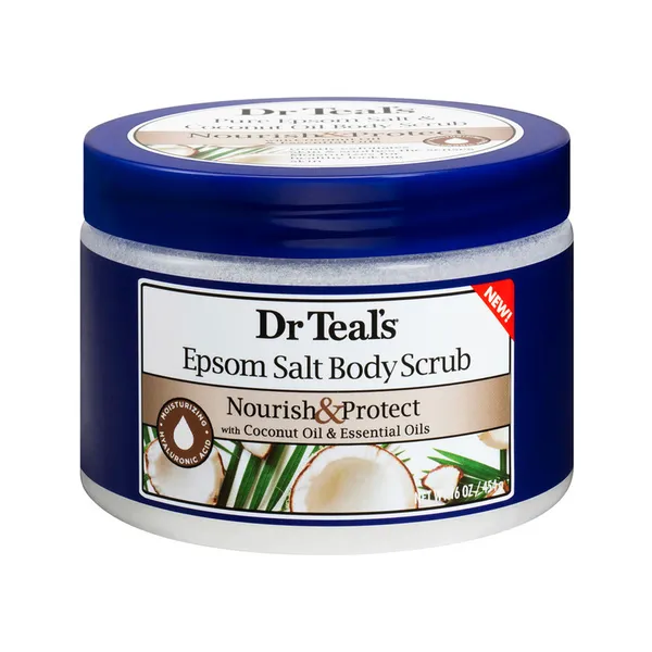 Dr Teal's Epsom Salt Body Scrub Coconut Oil 454g