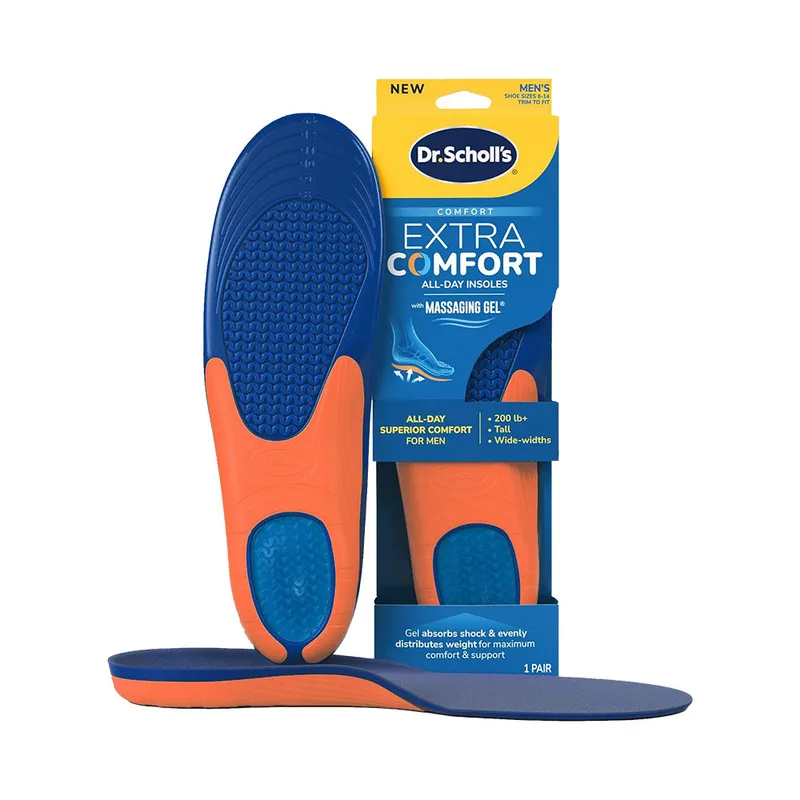 Dr.Scholl's Extra Comfort All-Day Insoles With Massaging Gel Men's 1Pair