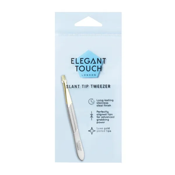 Elegant Touch Gold Tip Tweezer (slanted end)