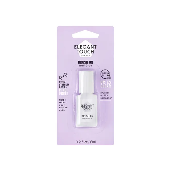 Elegant Touch Brush On Nail Glue 6ml