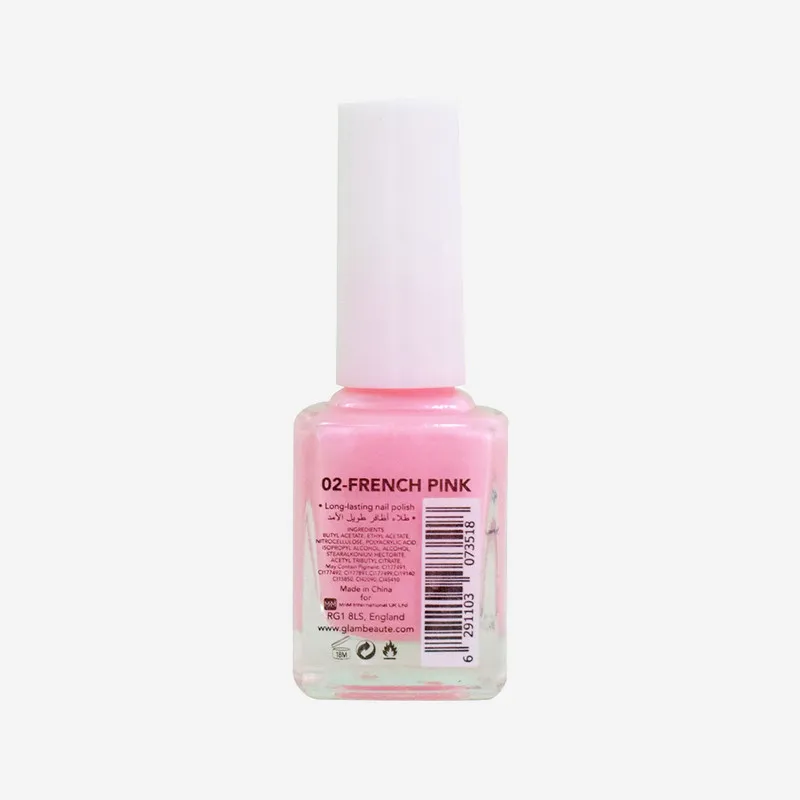 GlamBeaute Nail Enamel 02 - French Pink