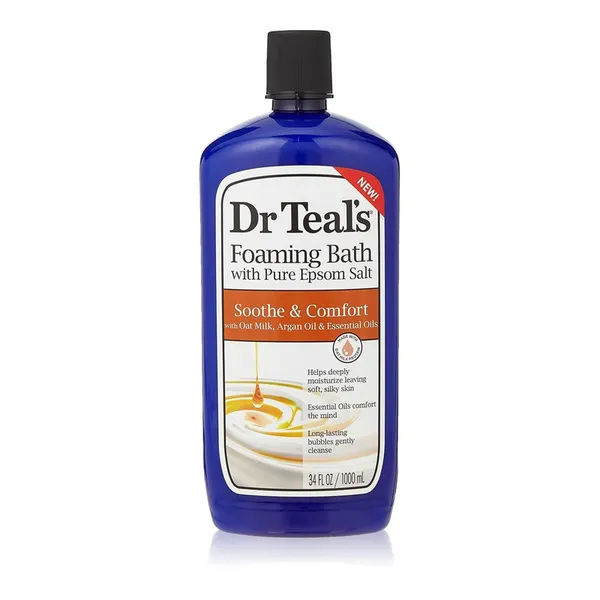 Dr Teal's Foaming Bath with Epsom Salt Oat Milk & Argan Oil 1000Ml