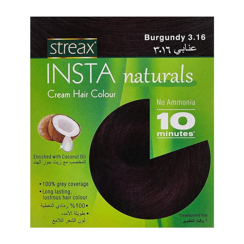 Streax Insta Cream Hair Colour Burgundy 15ml