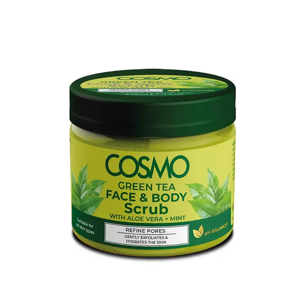 Cosmo Green Tea Face & Body Scrub 325Ml