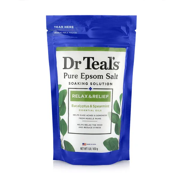 Dr Teal's Epsom Bath Salt - Eucalyptus&Spearmint 450g