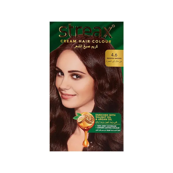 Streax Cream Hair Color - Reddish Brown 4.6