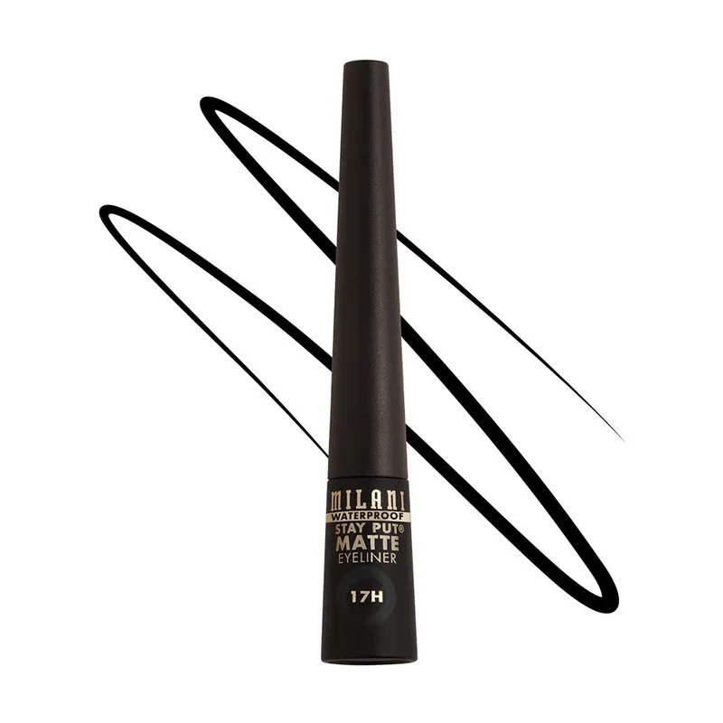 Milani Stay Put Matte Liquid Eyeliner Waterproof- Black