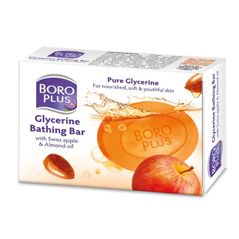 Himani Boroplus Glycerine Bathing Bar With Swiss Apple & Almond Oil 125g