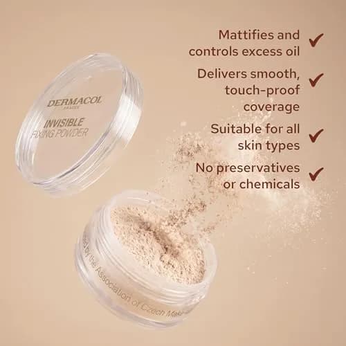 Dermacol Invisible Fixing Powder Natural-4