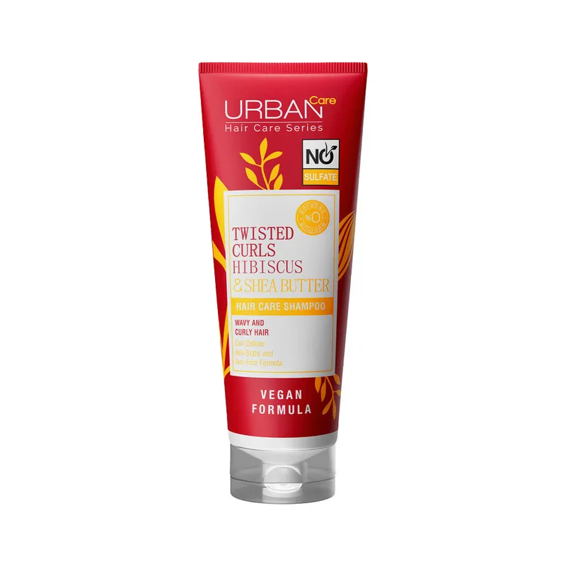 Urban Care Twisted Curls Hibiscus & Shea Butter Shampoo 250ml + Conditioner 250ml Free