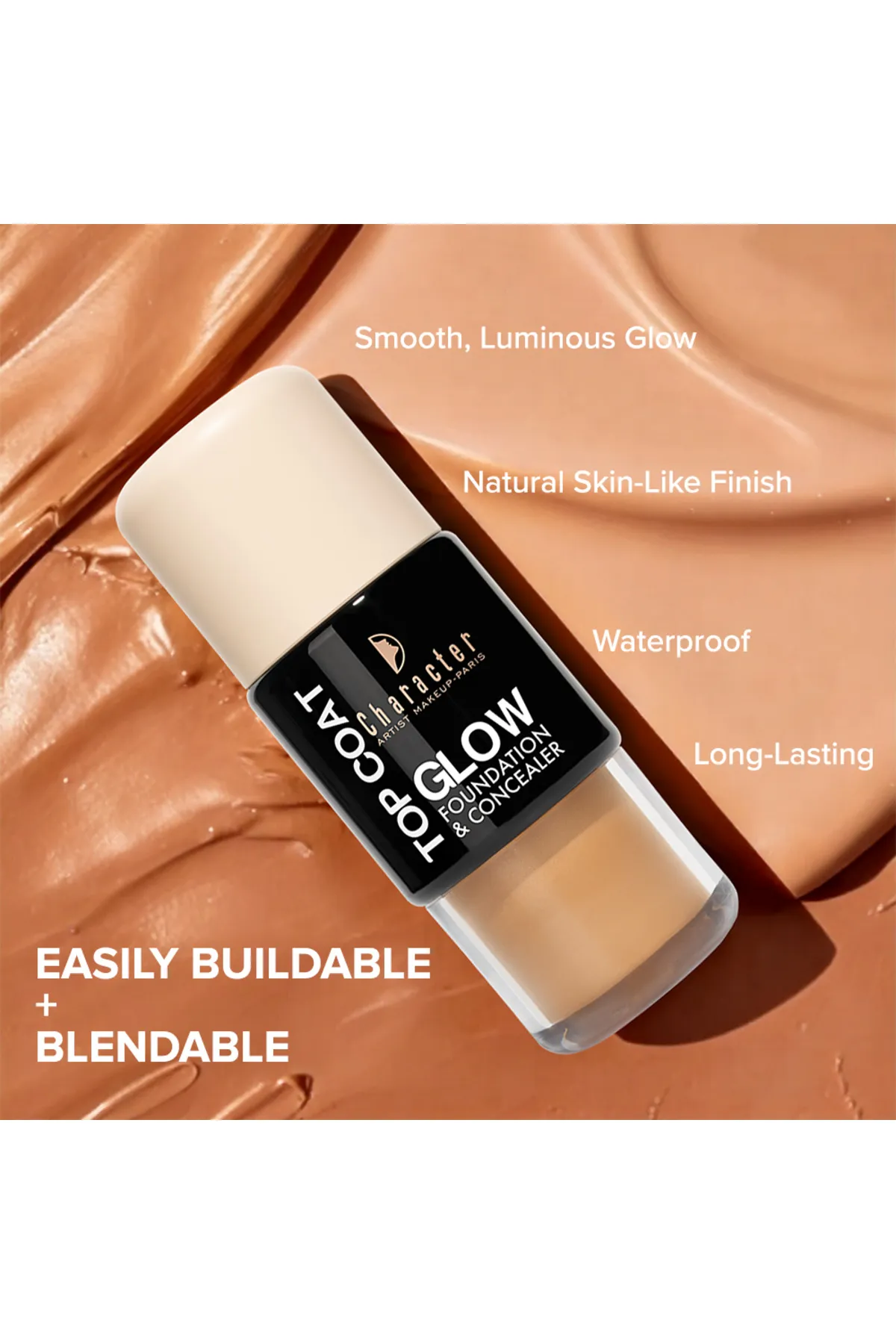 Top Coat Glow Foundation and Concealer-Light Sand