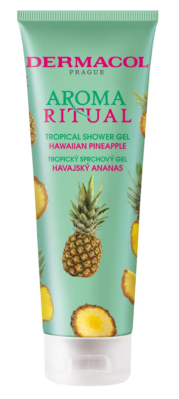 Dermacol Aroma Ritual Shower Gel - Hawaiian Pineapple 250ml - Softens and Refreshes Skin