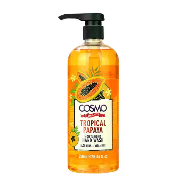 Cosmo Beauty Hand Wash Tropical Papaya 750ml