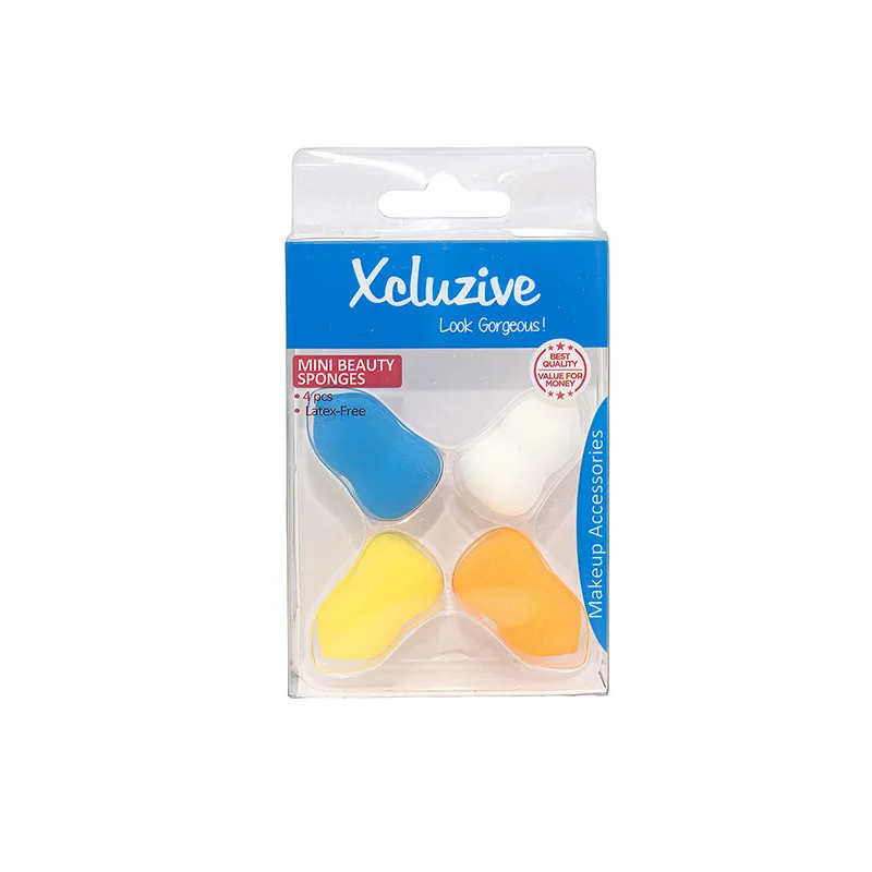 Xcluzive Latex-Fee Mini Beauty Sponges 4s