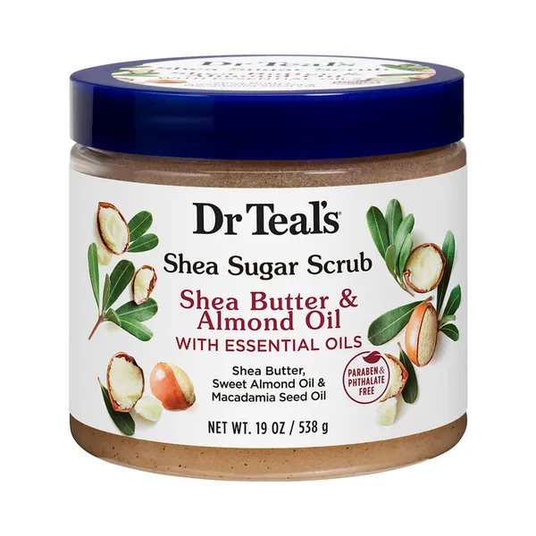 Dr Teal's Shea Sugar Body Scrub Shea Butter & Almond Oil 538g