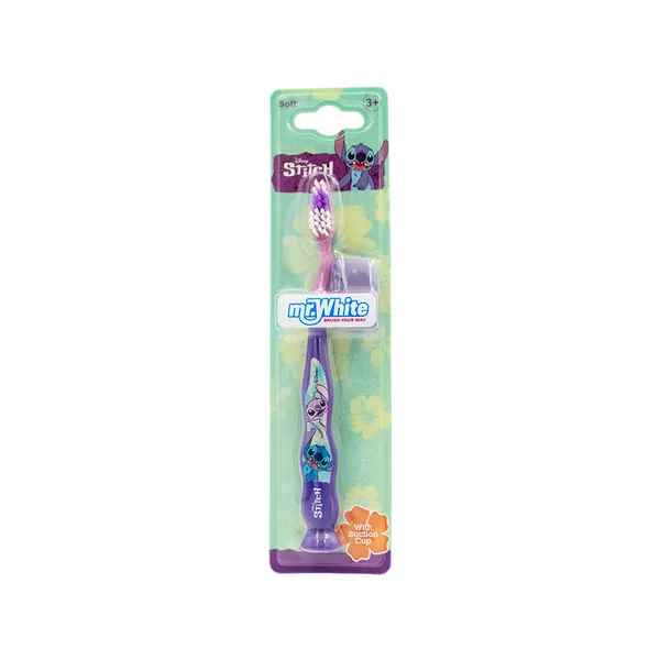 Mr.White Stitch Manual Toothbrush With Suction Cup