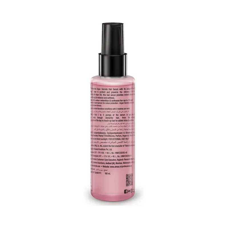Streax Pro Argan Secrets Color Protect Serum 100Ml
