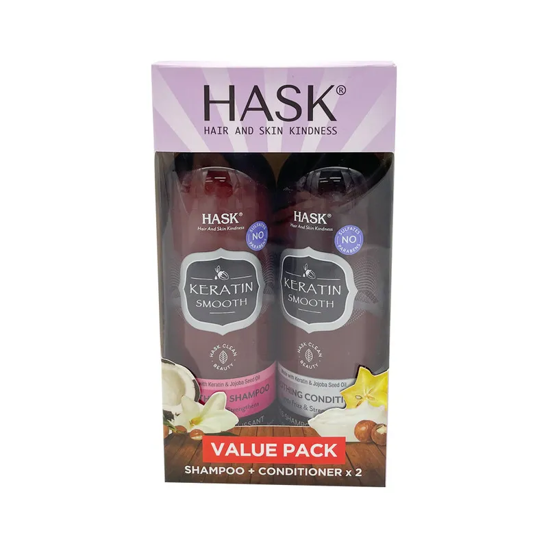 Hask Shampoo & Conditioner 355Ml Asstd. X2 Value Pack