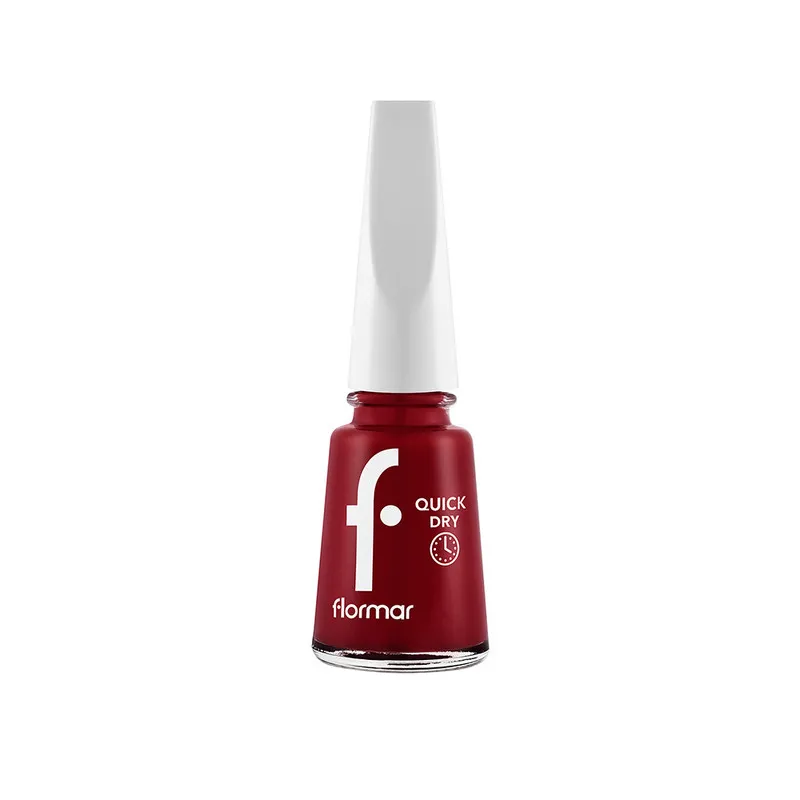 Flormar NP Quick Dry Nail Enamel - 06 Fiery Red New