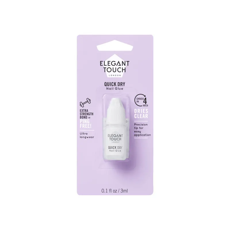 Elegant Touch 5 Second Protective Nail Glue Clear - 3ml