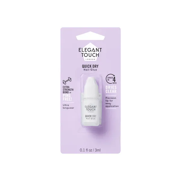 Elegant Touch 5 Second Protective Nail Glue Clear - 3ml