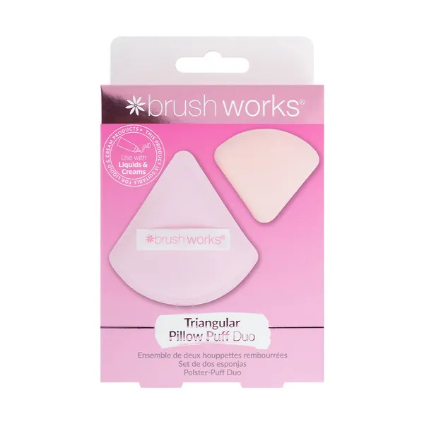 Brushworks Triangular Pillow Puff Duo
