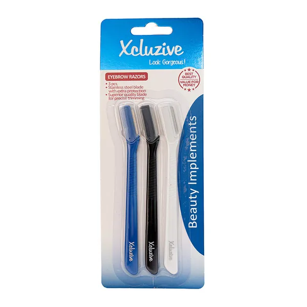 Xcluzive Eyebrow Razors 3pcs