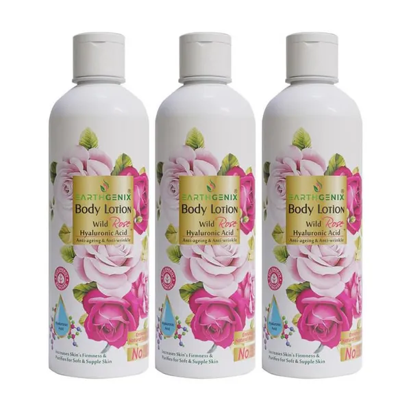 Earthgenix Wild Rose Body Lotion 300Ml x 3pc