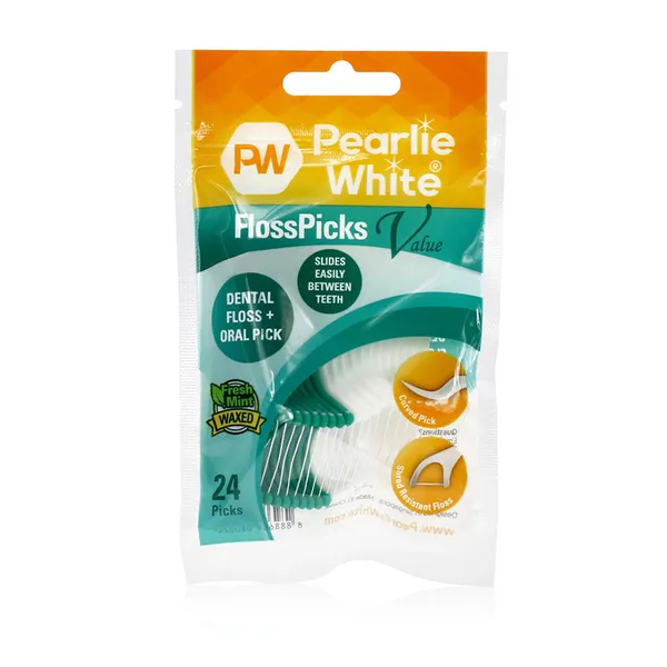 Pearlie White Flosspicks 24S